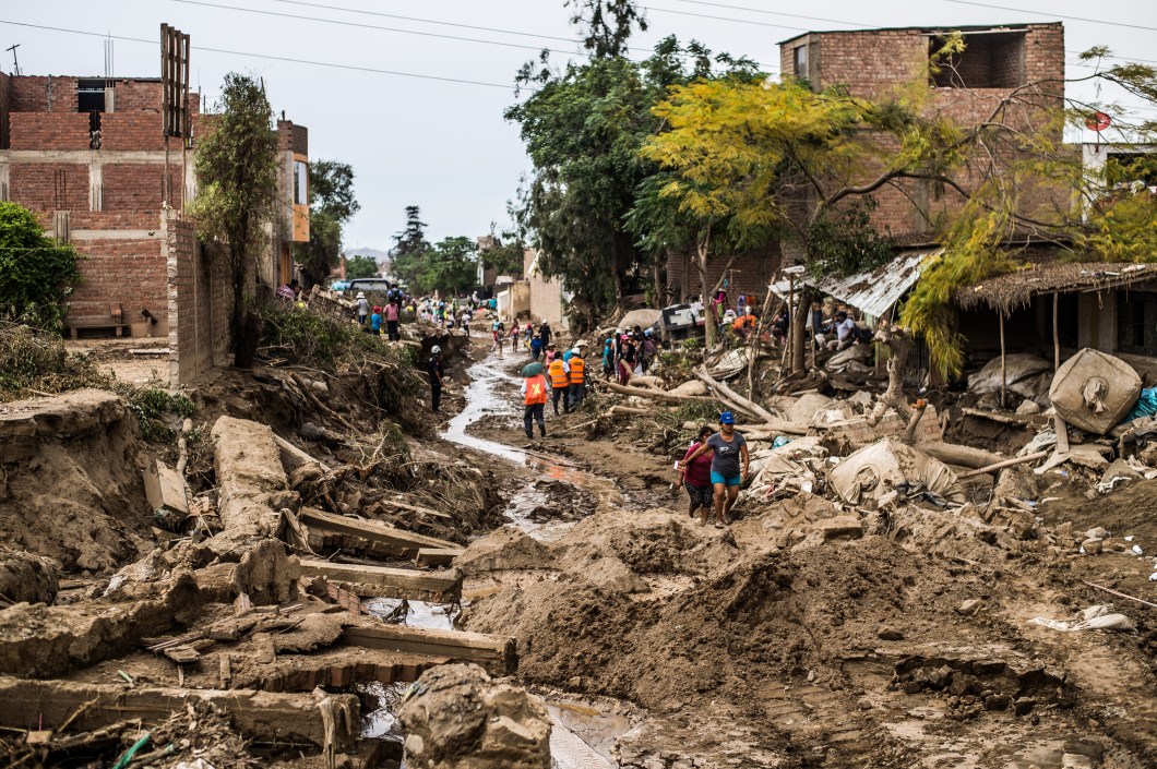 PERU-FLOODS-WATER